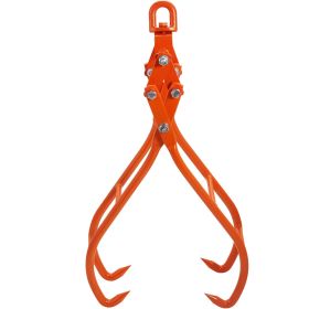 VEVOR Timber Claw Hook, 36 inch 4 Claw Log Grapple for Logging Tongs, Swivel Steel Log Lifting Tongs, Eagle Claws Design with 3307 lbs/1500 kg Loading